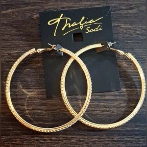 Hoop Earrings (CZ encrusted)